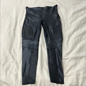 Spanx Faux Leather Moto Leggings